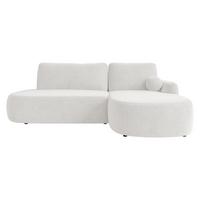 ECKSOFA Loridu O Premium, Seite: Rechts - Creme/Schwarz, Holz/Kunststoff (174/274cm) - MIRJAN24