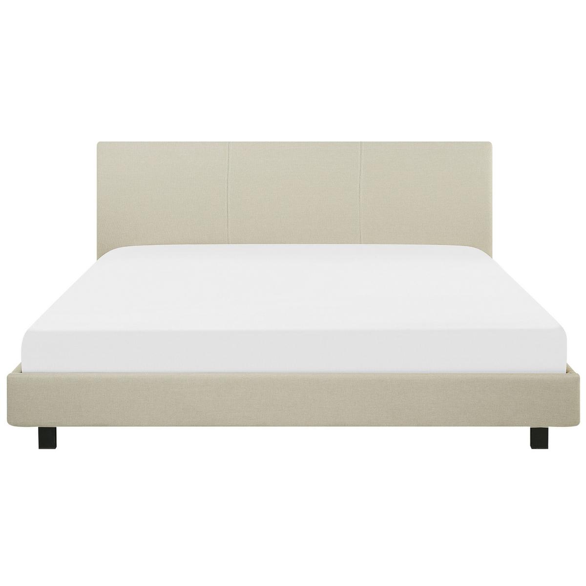 POLSTERBETT 180/200cm Beige Albi - Beige, Textil (180/200cm) - Beliani