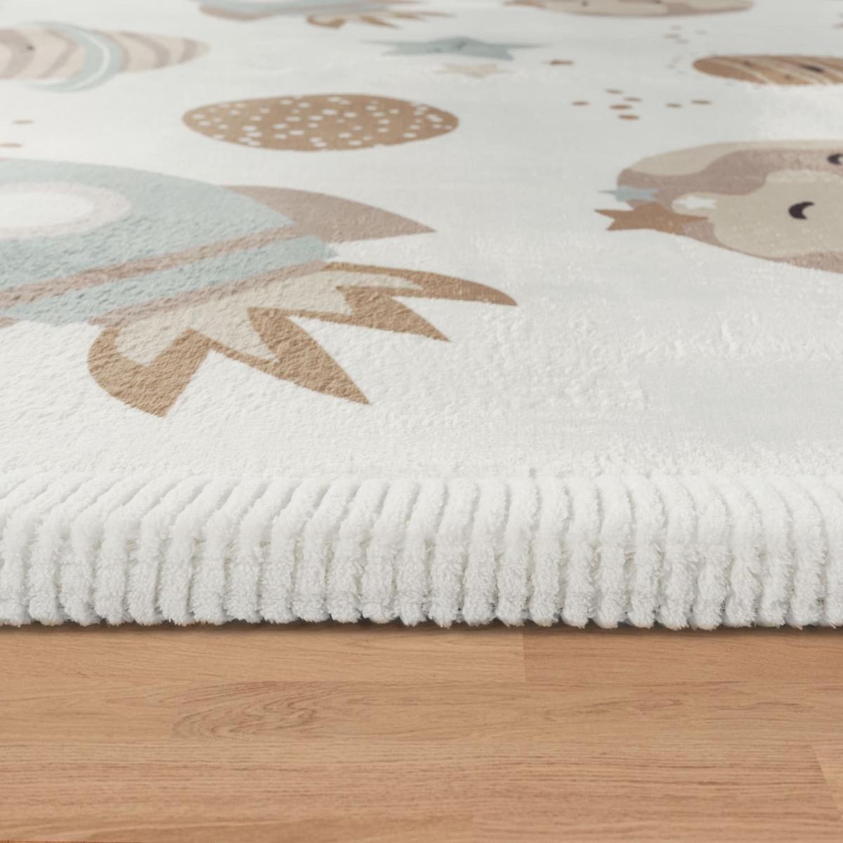 KINDERTEPPICH Waschbar, mit Weltraum-Motiv, Mehrfarbig, 120 x 160 cm - Multicolor, Textil (120/160cm) - KADIMA DESIGN