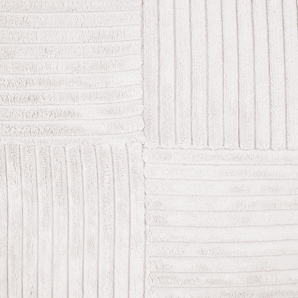 DEKOKISSEN CORD 2er-Set Cremeweiß 50/30 cm Millet - Ecru, Textil (50/30cm) - Beliani