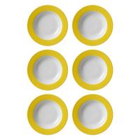 SUPPENTELLER Doppio Gelb ø 22 cm 6er Set - Gelb, Keramik (22cm) - Ritzenhoff Breker