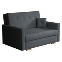 SCHLAFSOFA Viva Sonic II - Dunkelgrau/Schwarz, Holz/Textil (133/85/100cm) - MIRJAN24
