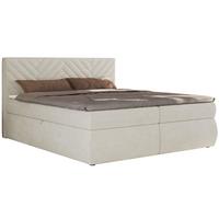 BOXBETT AVERTA 140/200 - Creme Schenille glatt - H4 - Creme, Textil (140/200cm) - MKS