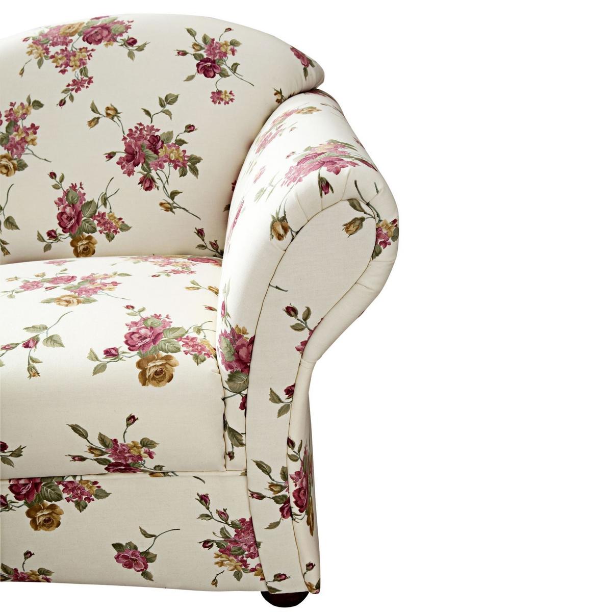 SOFA 2-Sitzer Kama Bezug Flachgewebe Buche nussbaum dunkel / beige - Weiß, Kunststoff (151/85/81cm) - 58aufmkessel