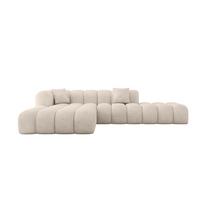 ECKSOFA Ottomane Links OLEA-L2 - 289x176x71 cm Taupe - Taupe/Schwarz, Holzwerkstoff/Kunststoff (289/176cm) - ALTDECOR