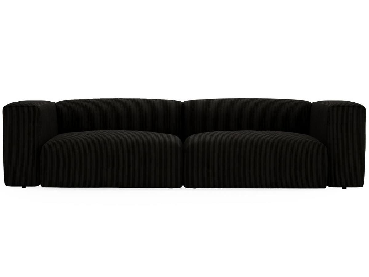 SOFA 240/85/80 Schwarz Landi - Schwarz, Kunststoff/Textil (240/85/80cm) - Graingold