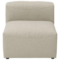SOFA Element ohne Armlehne Kattrina Flachgewebe creme - Creme, Kunststoff (75/73/100cm) - 58aufmkessel