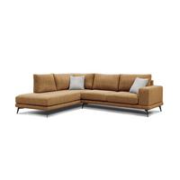 ECKSOFA MEDIOLANE 5-Sitzer, orange - Orange, Holzwerkstoff/Textil (219/282cm) - Wozimo