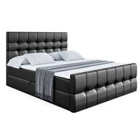 BOXBETT BERO-Z - 120 x 200 - H3 - Schwarz Hochglanz - Schwarz, Holzwerkstoff (120/200cm) - ALTDECOR