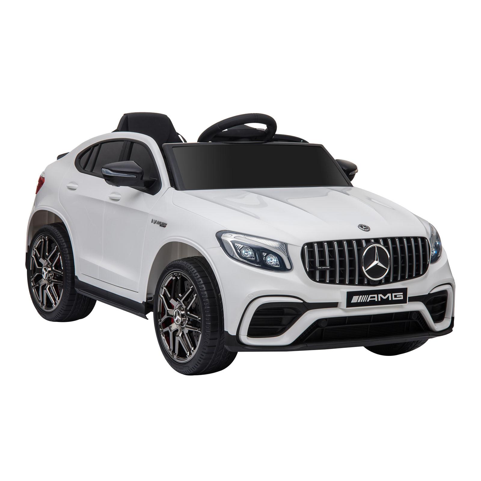 KINDERFAHRZEUG Fernbedienung Elektroauto Mercedes-Benz MP3 37-60 Monate 2 Farben - Weiß, Kunststoff (115/70/55cm) - HOMCOM