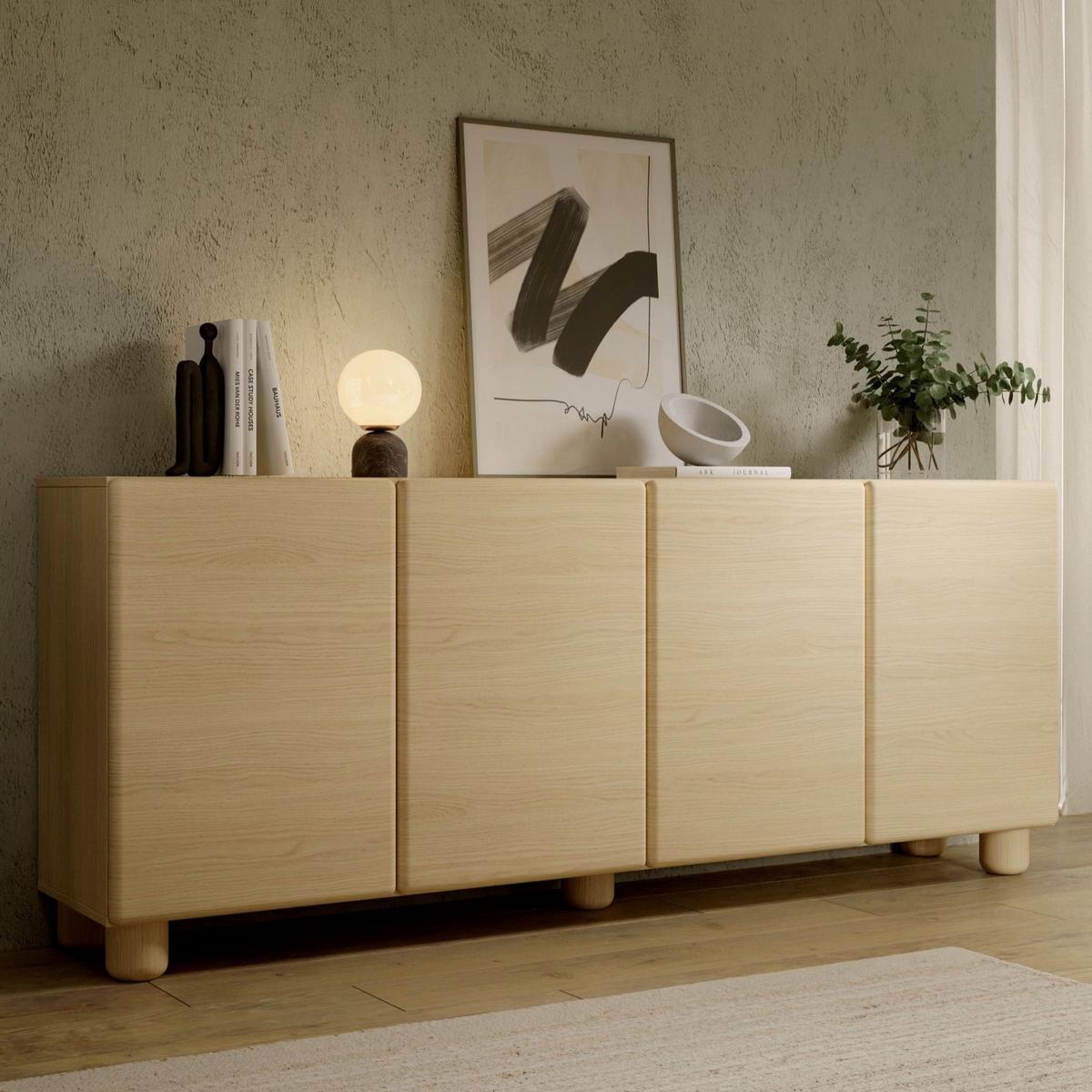 SIDEBOARD Lomo 199 cm - Eichefarben, Holz/Holzwerkstoff (199.7/80.2/38cm) - Selsey