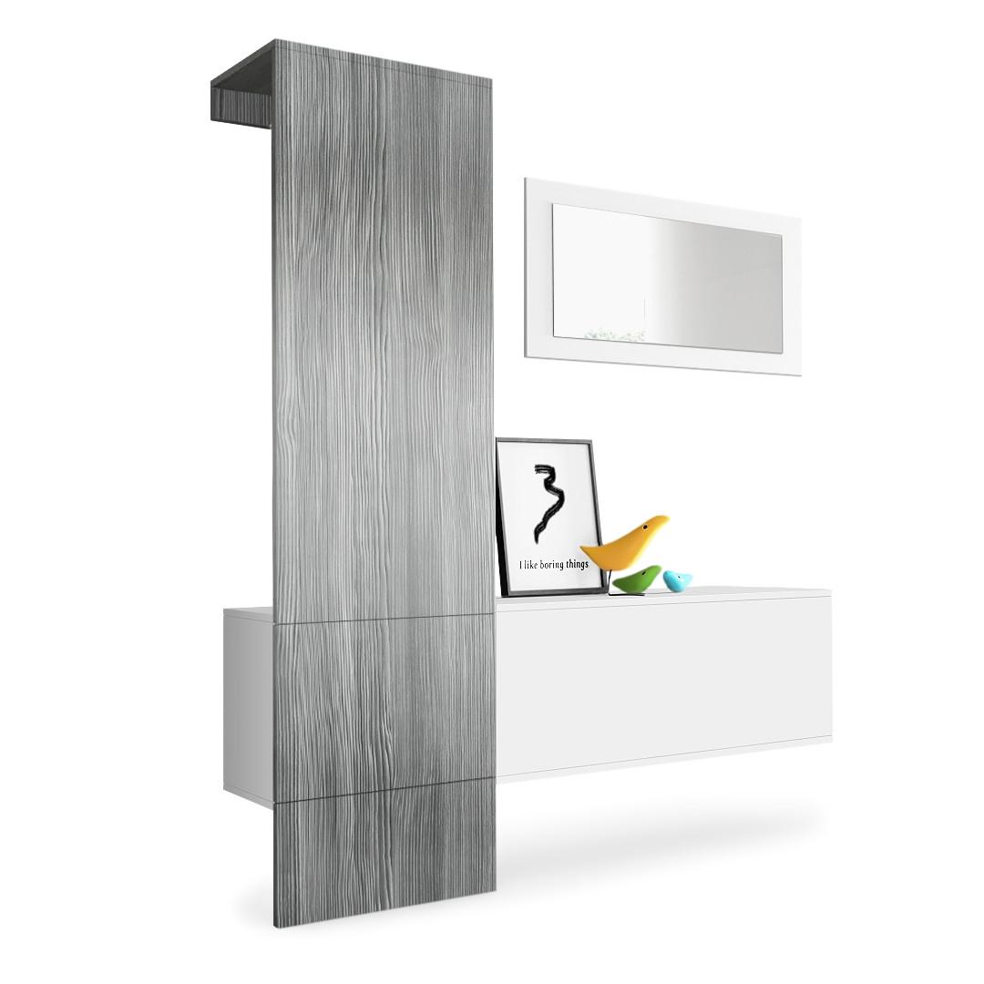 GARDEROBE Carlton Paneel in Avola-Anthrazit - Anthrazit, Holzwerkstoff (156/193/35cm) - Vladon