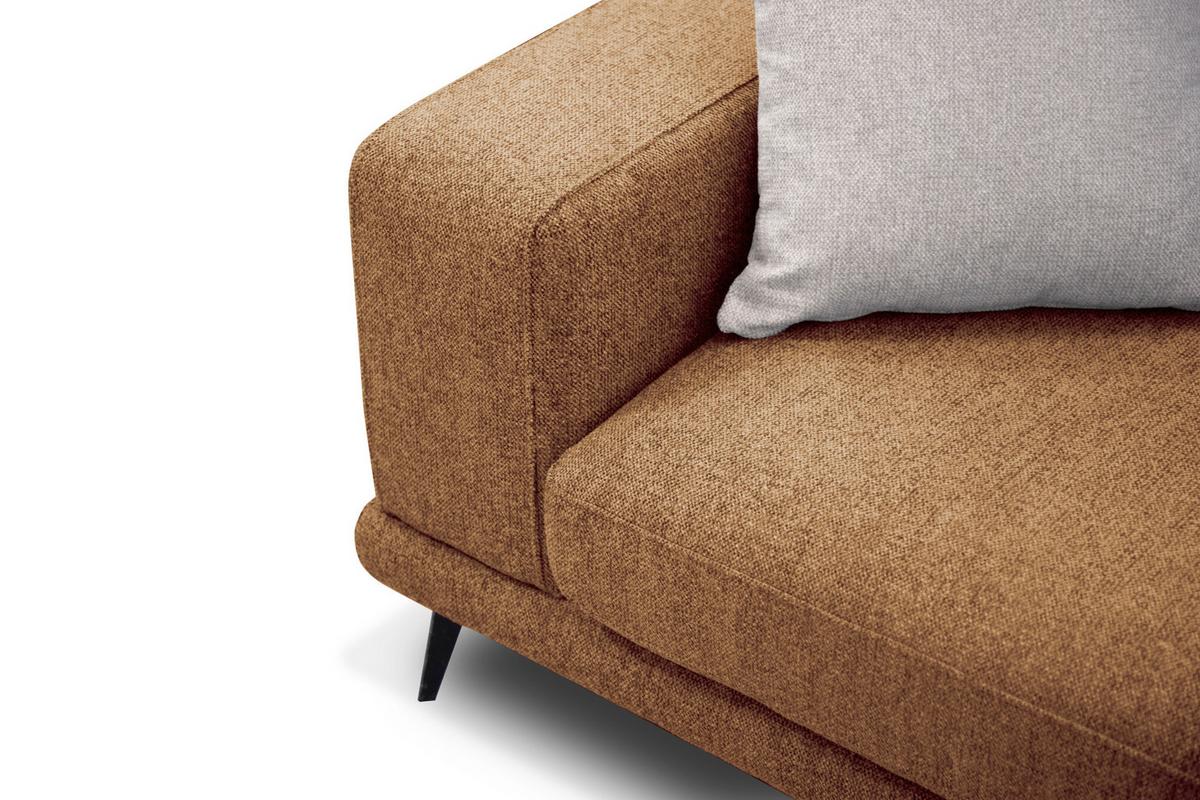 ECKSOFA MEDIOLANE 5-Sitzer, orange - Orange, Holzwerkstoff/Textil (219/282cm) - Wozimo