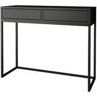 KONSOLENTISCH Lango 100/85/35 schwarz mit schwarzen Matellbeinen - Schwarz, Holzwerkstoff/Metall (35/100/85cm) - Beautysofa
