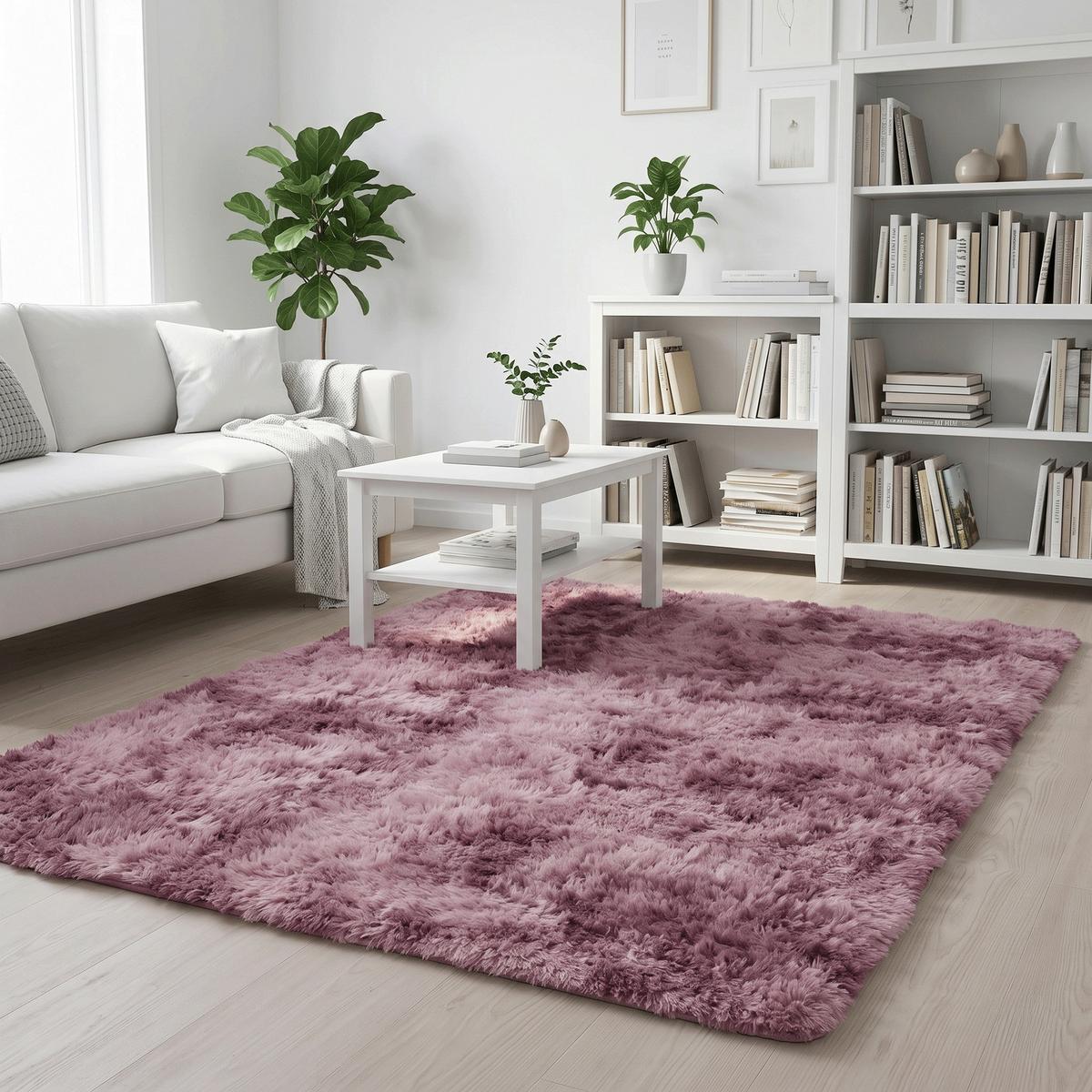 HOCHFLOR SHAGGY TEPPICH FLUFFY - Altrosa, Textil (120/170cm) - Pergamon