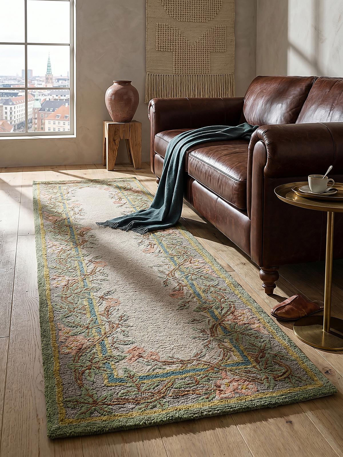 TEPPICH aus Wolle SOAR in Bunt, floral, 80 x 300 cm - Multicolor, Textil (300/80cm) - KADIMA DESIGN