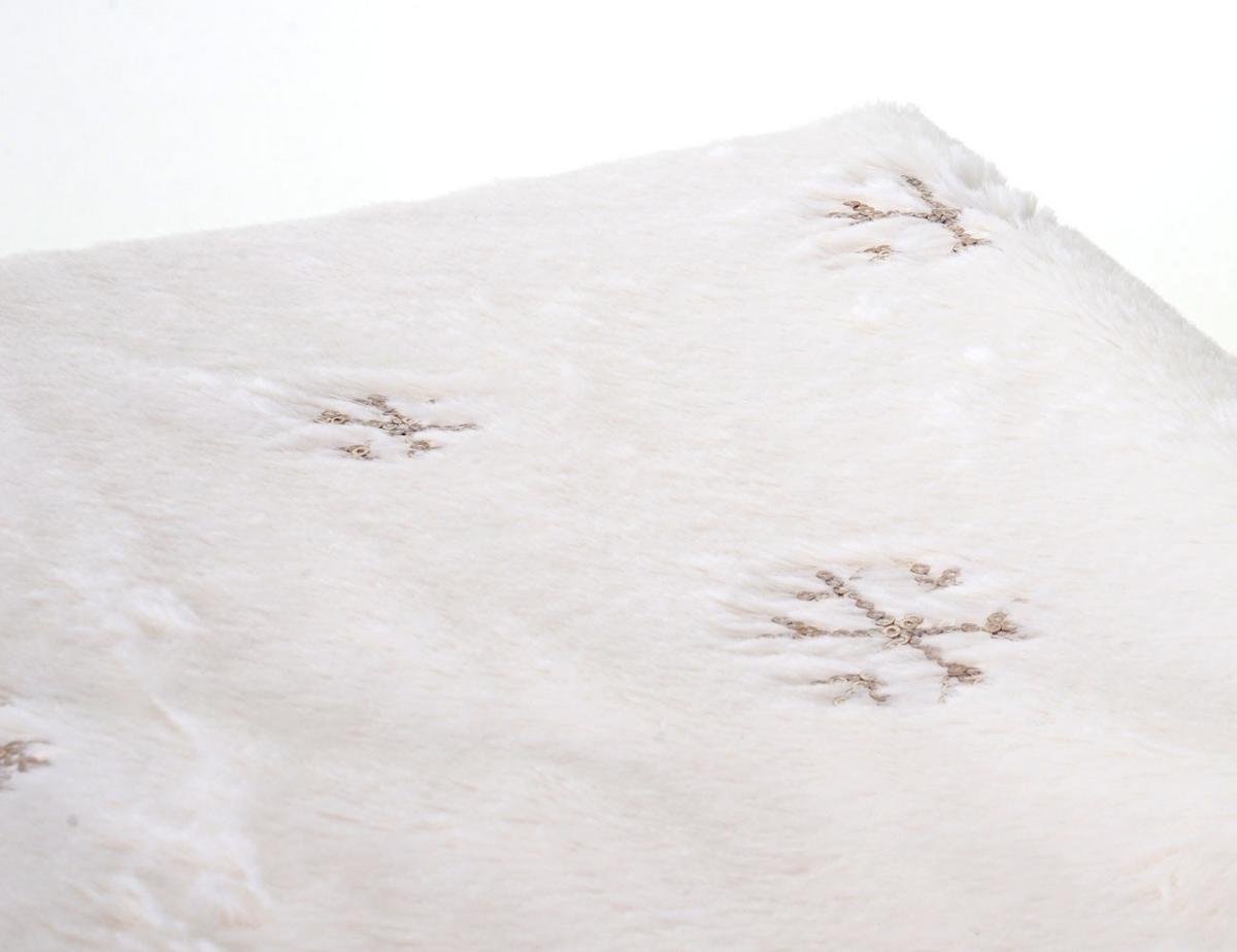 WOHNDECKE SCHNEE Weiß - Weiß, Textil (147/118cm) - MCW