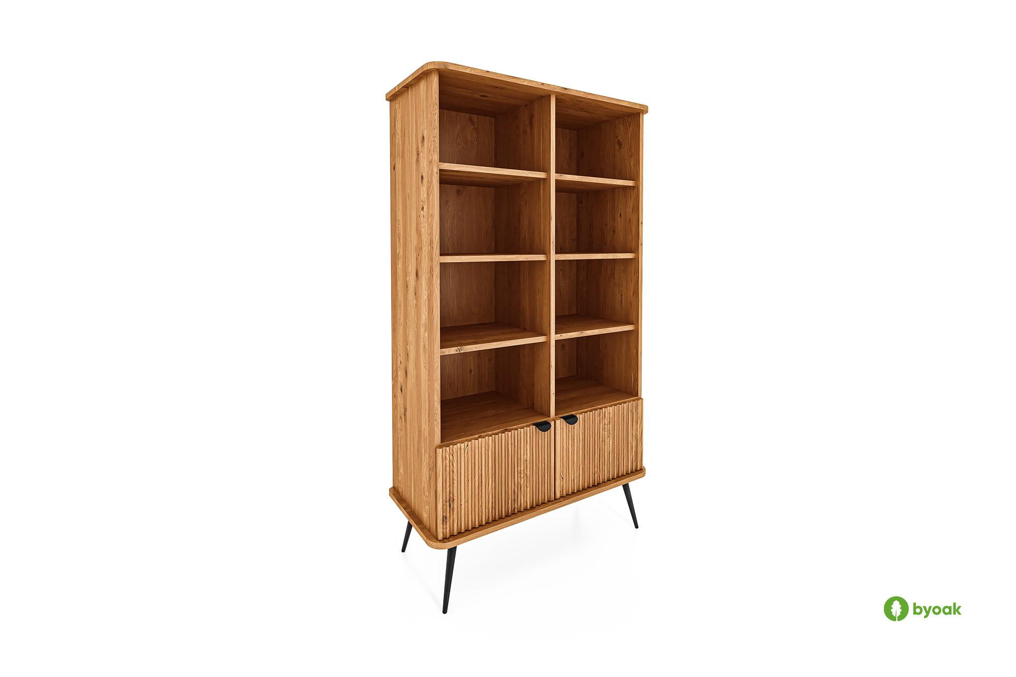 BÜCHERREGAL LINA Wildeiche - Wildeiche, Holz (97/176/46cm) - byoak