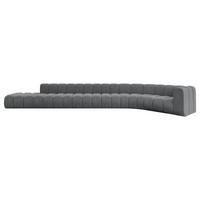 ECKSOFA modulares Sofa Tilmo-L3 - 581x194x70 cm Dunkelgrau - Dunkelgrau, Holzwerkstoff/Textil (581/194cm) - ALTDECOR