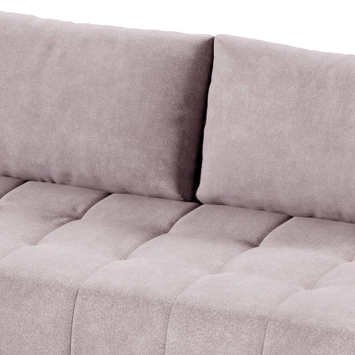 ECKSOFA Jonas 4 Sitzplätze Rose - Rosa, Holzwerkstoff (265/185cm) - Petits-meubles