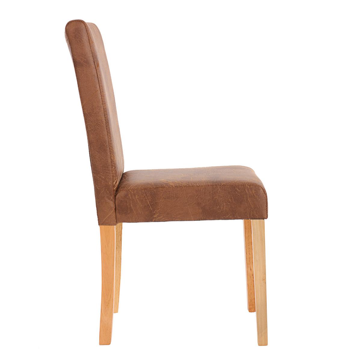 ESSZIMMERSTUHL TEXTIL Braun 2er-Set - Braun, Holz (43/90/56cm) - MCW