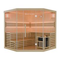 SAUNAKABINE Espoo200 Premium - Naturfarben, Holz (200/200/200cm) - Artsauna