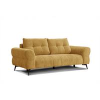 SOFA SALVINI 3-Sitzer, gelb - Gelb, Holz/Textil (237/88/99cm) - Wozimo