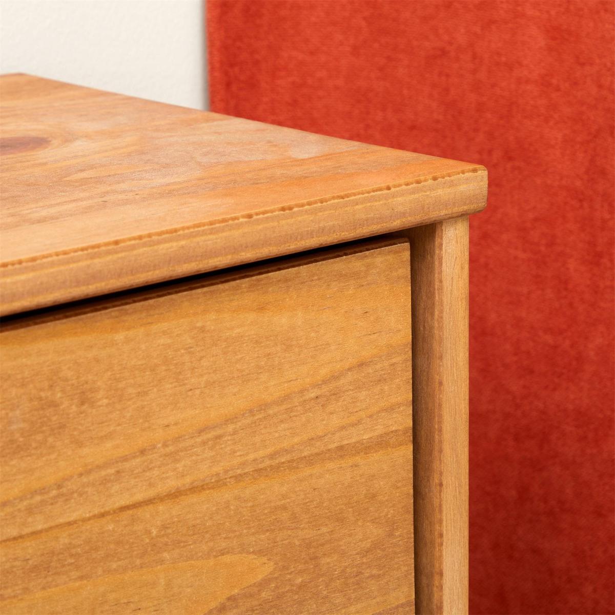 SCHUHKIPPER BASIL honigfarben - Honig, Holz (115/79/25cm) - IDIMEX