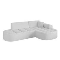 ECKSOFA Ottomane Rechts TARO-L1 - 243x171x79,5 cm Weiß - Weiß, Holzwerkstoff/Textil (243/171cm) - ALTDECOR
