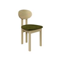 ESSZIMMERSTUHL Divo III - Sonoma Eiche/Grün, Holz/Textil (47/85/48cm) - MIRJAN24