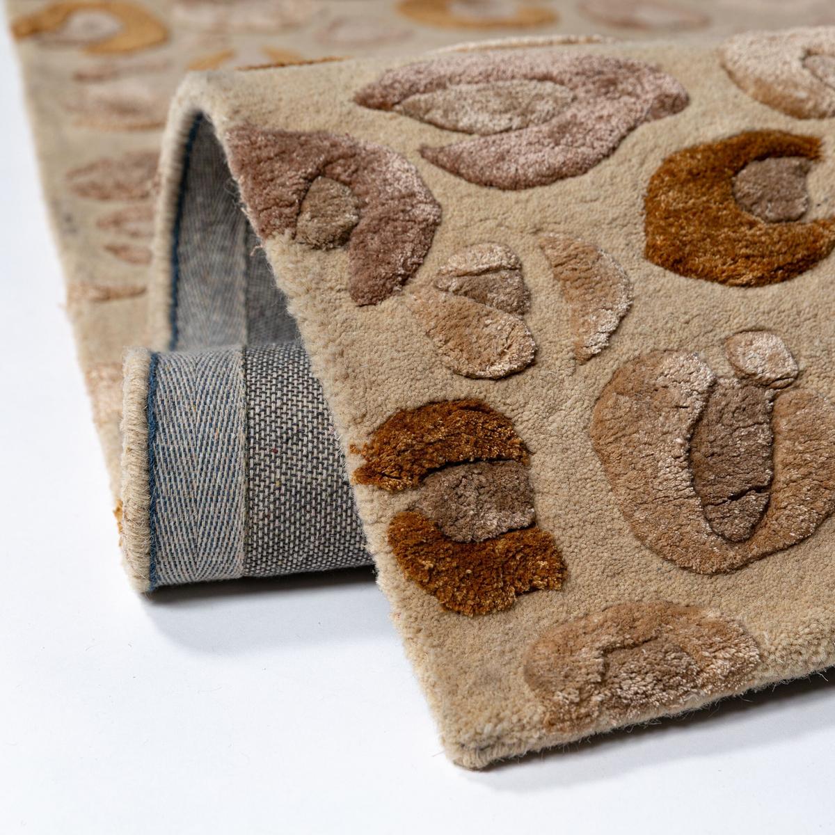 KURZFLORTEPPICH SABLE, mit Tier-Motiv, Natur, 200 x 300 cm - Beige, Textil (300/200cm) - KADIMA DESIGN