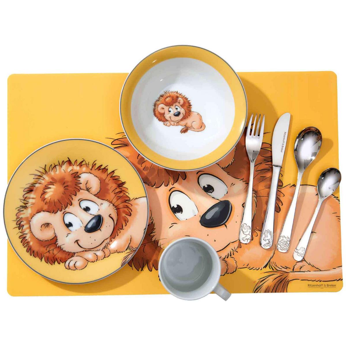 KINDERBECHER Happy Zoo Löwe Leo 270 ml - Gelb, Keramik (0.27L) - Ritzenhoff Breker
