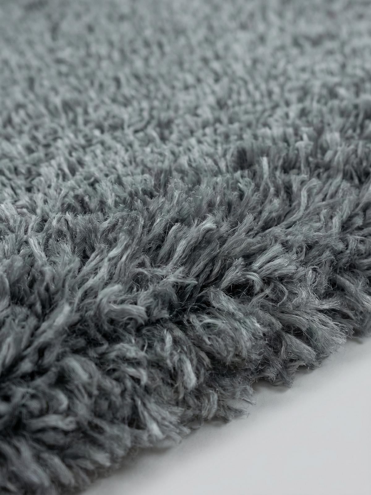 HOCHFLORTEPPICH SALZACH, einfarbig, aus Polypropylen, Hellgrau, 80 x 250 cm - Grau, Textil (80/250cm) - KADIMA DESIGN