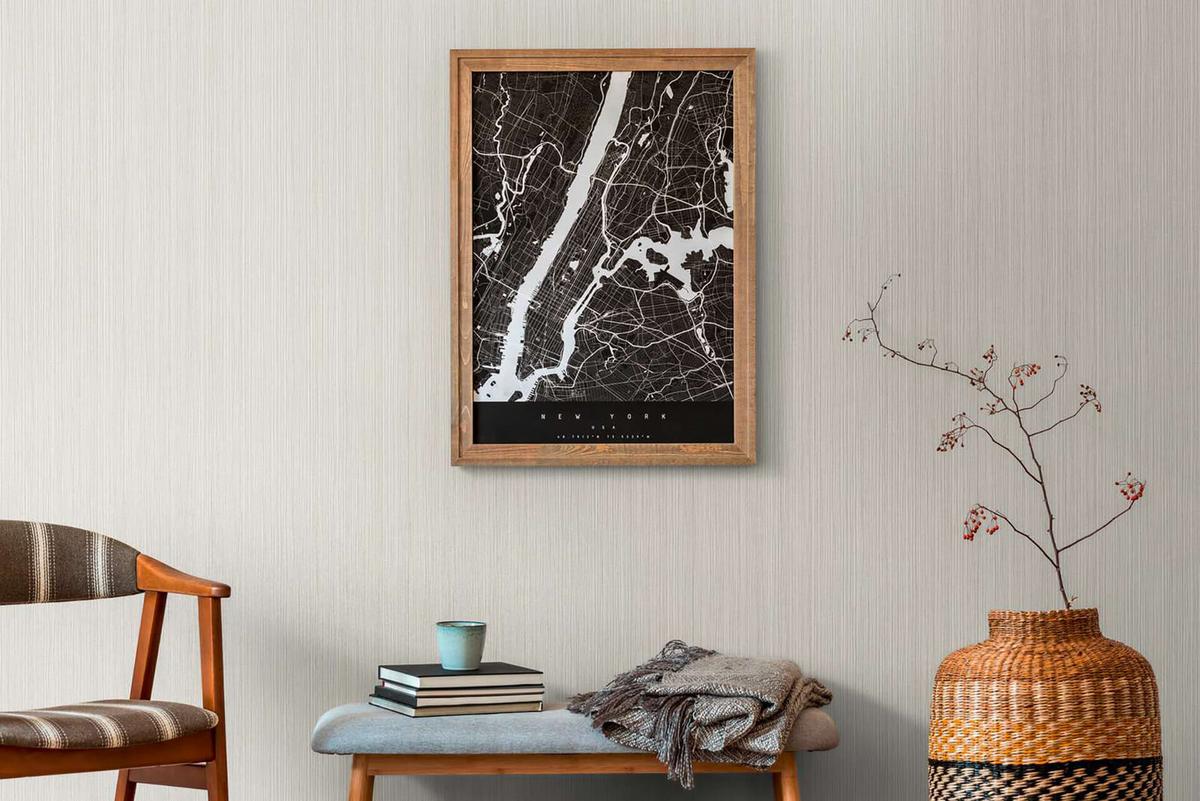 VLIESTAPETE Grau 53/1005 cm - Grau, Textil (53/1cm) - KUNSTLOFT