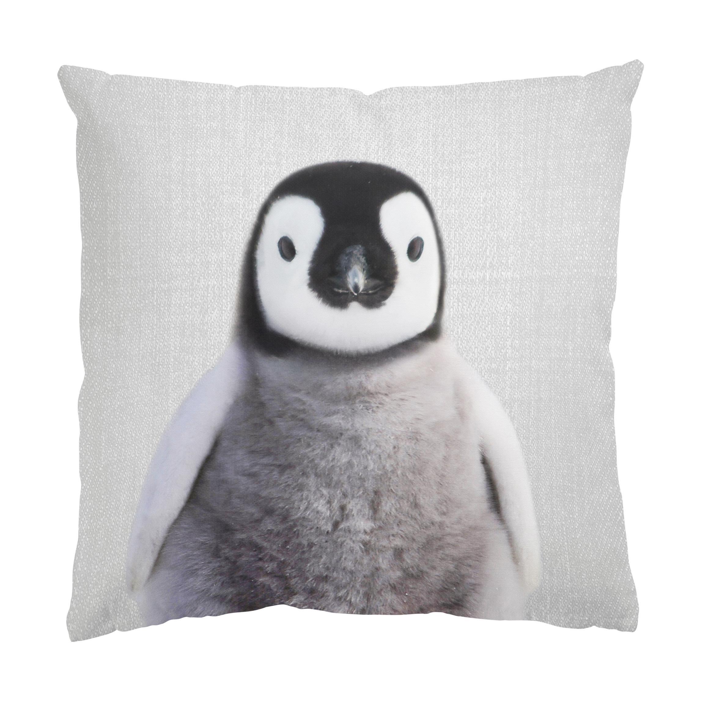 DEKOKISSEN Baby Pinguin Pepe 50/50 cm - Schwarz, Textil (50/50/10cm) - Bilderwelten