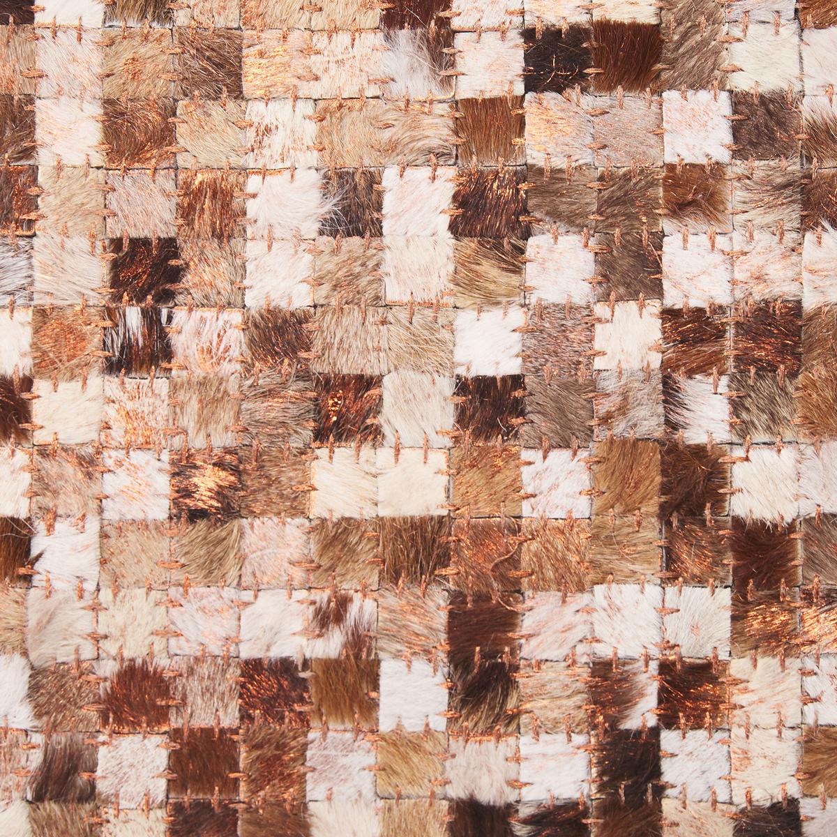 KURZFLOR-TEPPICH Torul 200/140 cm - Braun, Fell (140/200cm) - Beliani