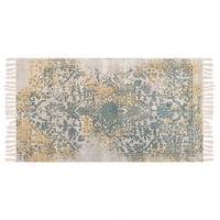 VINTAGE-TEPPICH Boyali 150/80 cm - Grün, Naturmaterialien (80/150cm) - Beliani