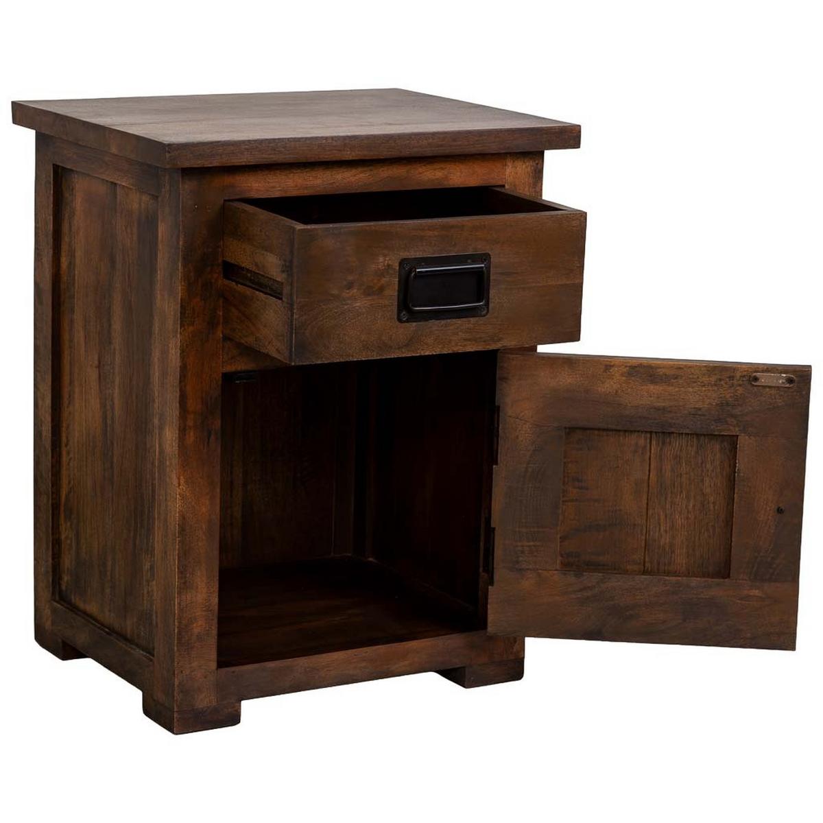 BEISTELLTISCH aus holz 51x40x64cm - Braun, Holz (51/64/40cm) - Wanderlust