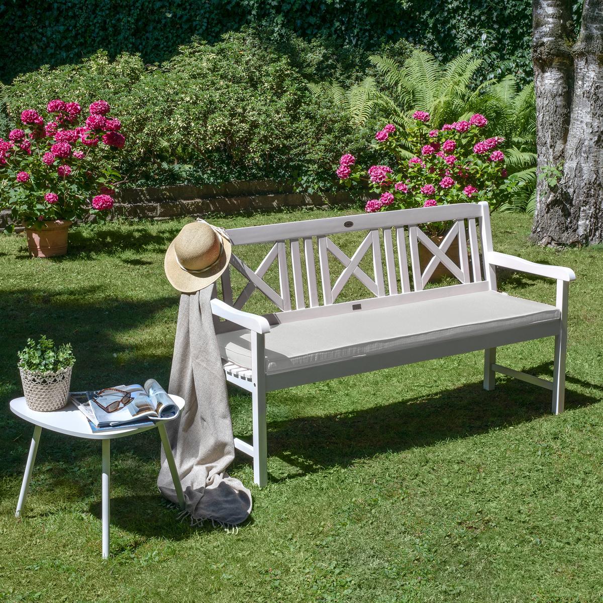 BANKAUFLAGE Base BK 120/48/5 cm Hellgrau - Hellgrau, Textil (48/5/120cm) - Beautissu 