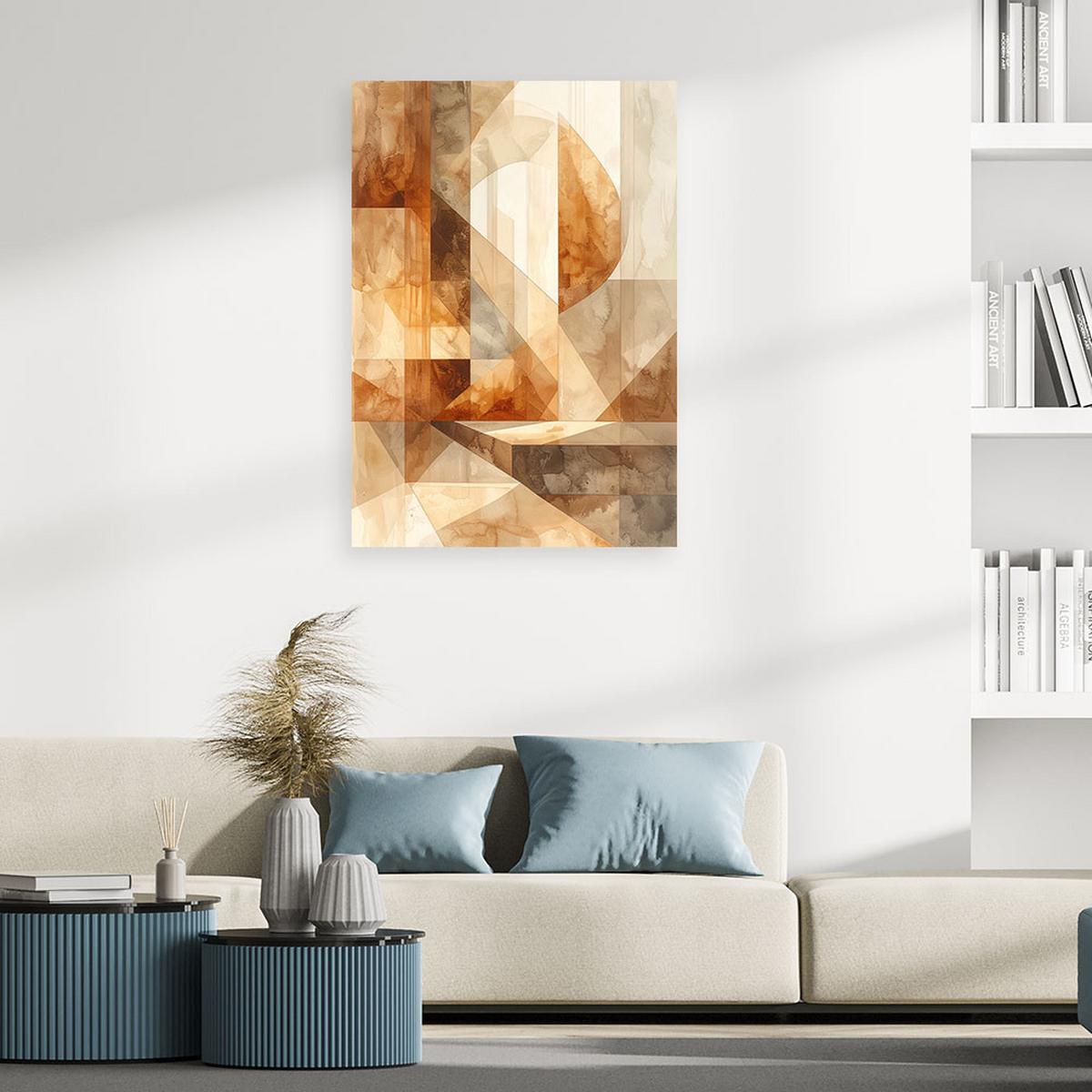 LEINWANDBILD Abstraktion 20x30cm - Beige, Textil (20/30cm) - Feeby