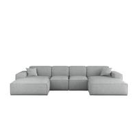 WOHNLANDSCHAFT Celes Premium Xs Artico - Hellgrau, Holzwerkstoff/Textil (342/73/165cm) - Fun Möbel