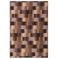 DESIGNER VELOUR TEPPICH MYSTIC KARO - Braun, Textil (100/400cm) - Snapstyle