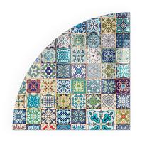 GLASPLATTE für Kamin 100x100 cm - Blau, Glas (100/100/0.4cm) - TULUP