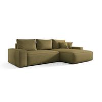 ECKSOFA Walken Mit Schlaffunktion - Grün, Holzwerkstoff/Textil (280/185cm) - Fun Möbel