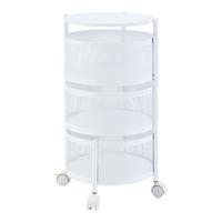 ROLLWAGEN Steigen - Weiß, Metall (33/59.5/33cm) - [en.casa]