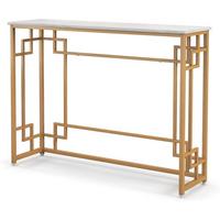 KONSOLENTISCH 81cm Weiß - Weiß, Metall (30/110/81cm) - COSTWAY