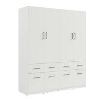 KLEIDERSCHRANK Weiß 181/197/52 - Weiß, Holzwerkstoff (181/197/52cm) - RAUMHIRSCH FURNITURE
