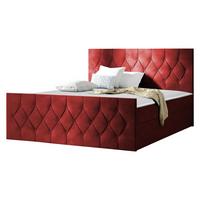 BOXBETT Sky Lux - H3 - Rot, Holz (160/200cm) - MIRJAN24