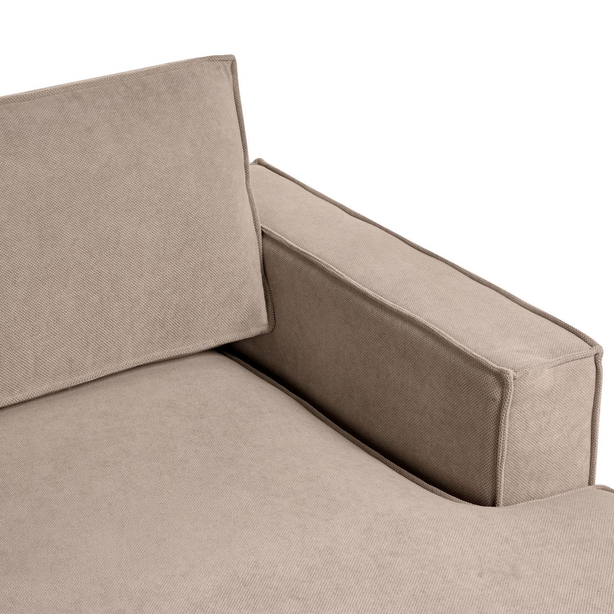 ECKSOFA Stoff Taupe linksseitig Kolding - Taupe/Beige, Textil (228/152cm) - Beliani