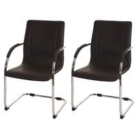 KONFERENZSTUHL Braun 2er-Set - Braun, Kunststoff (56/93/56cm) - MCW